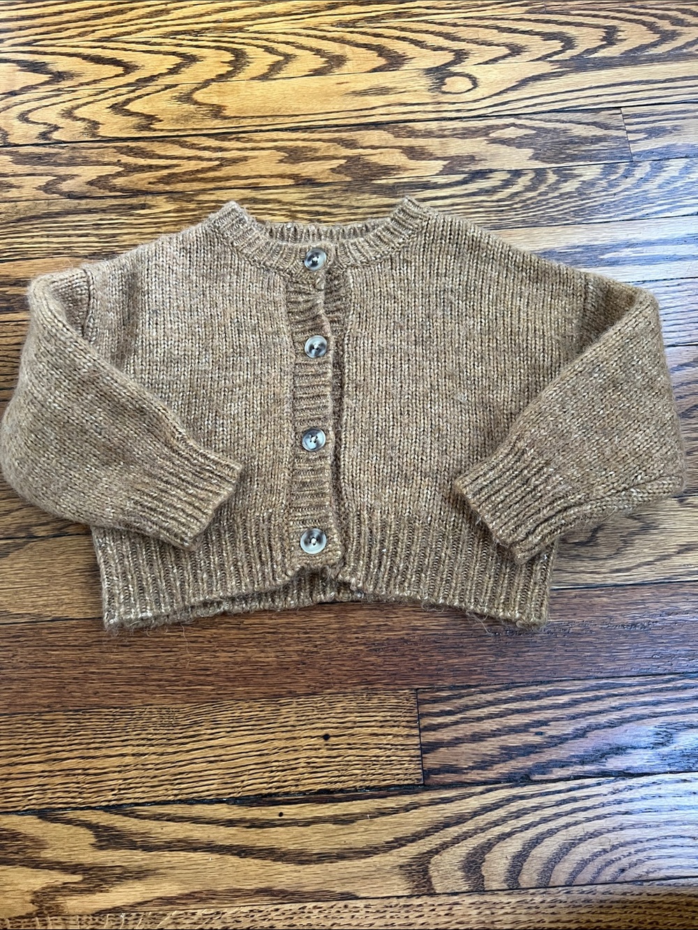Cotton On Kids Brown Button-Front Knit Cardigan